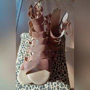 Eric Michaels Brown Gladiator Sandals
